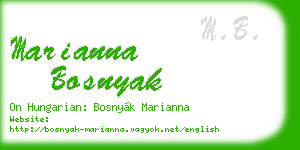marianna bosnyak business card